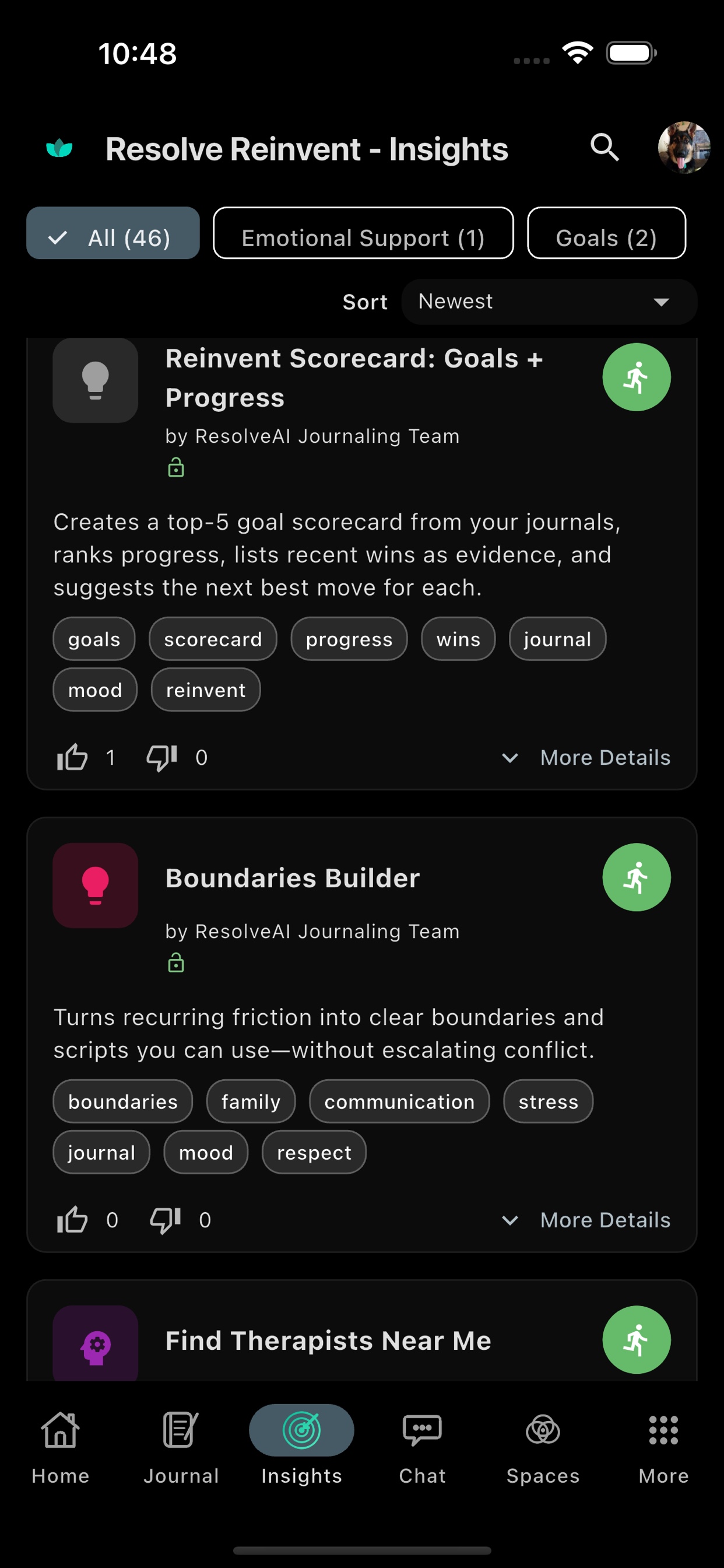 Resolve app screenshot 4